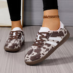 Damen Sportliche Sneakers im trendigen Mustermix