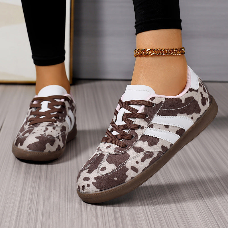 Damen Sportliche Sneakers im trendigen Mustermix