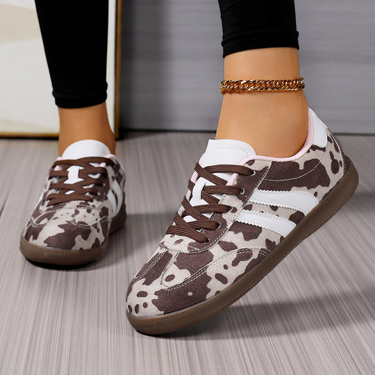 Damen Sportliche Sneakers im trendigen Mustermix R&B
