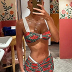 Damen Bikini-Set mit floralem Design R&B