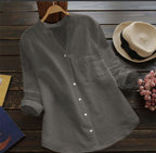Damen Bluse mit eleganter Knopfleiste und moderner Passform R&B