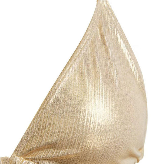 Damen Glänzendes Triangel-Bikini-Set R&B