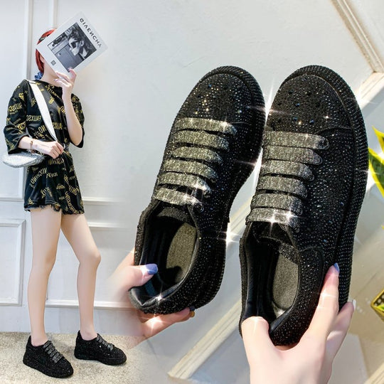 Damen Strass Verzierter Sneaker R&B