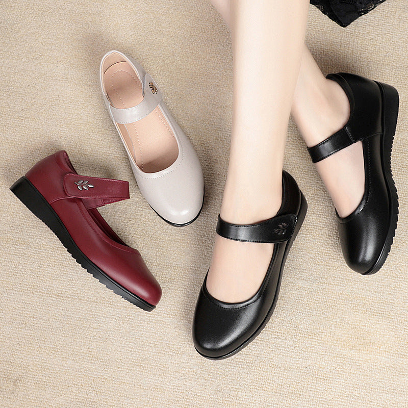 Damen Mary Jane Schuhe mit verstellbarem Riemen und flexiblem Fußbett R&B