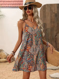Damen Sommerkleid mit buntem Paisleymuster und lockerer Passform R&B