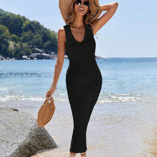 Damen modisches Häkel-Strandkleid R&B