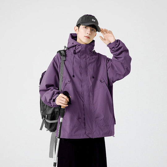 Herren Leichte Funktionsjacke mit hohem Kragen und praktischen Taschen R&B