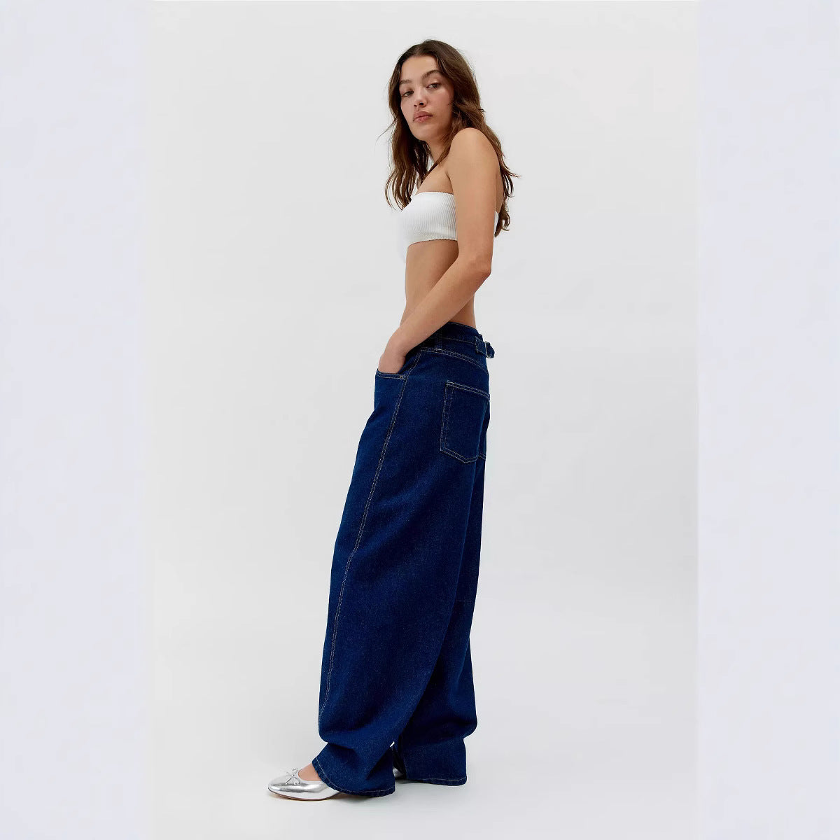 Damen Weite Jeans R&B