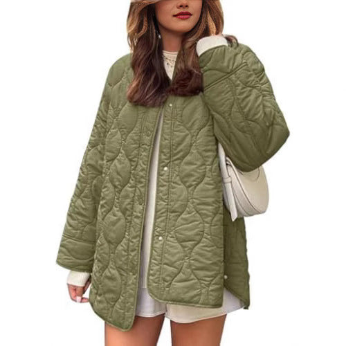Damen Lässige Steppjacke mit praktischen Taschen und lässigem Schnitt R&B