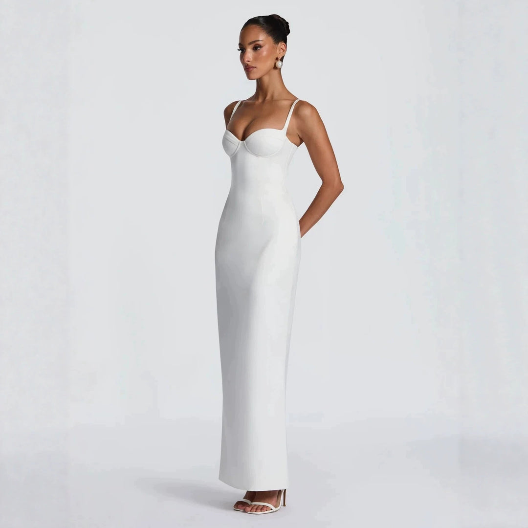 Damen Elegantes langes Hochzeitskleid R&B