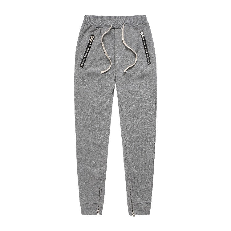 Herren Sportliche Jogginghose im modernen Design mit seitlichen Reißverschlüssen