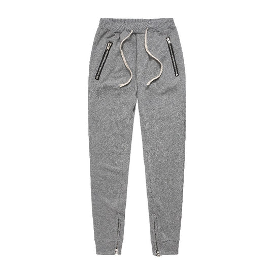 Herren Sportliche Jogginghose im modernen Design mit seitlichen Reißverschlüssen R&B