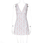 Damen Sommerliches Minikleid mit fröhlichem Kirschmuster R&B