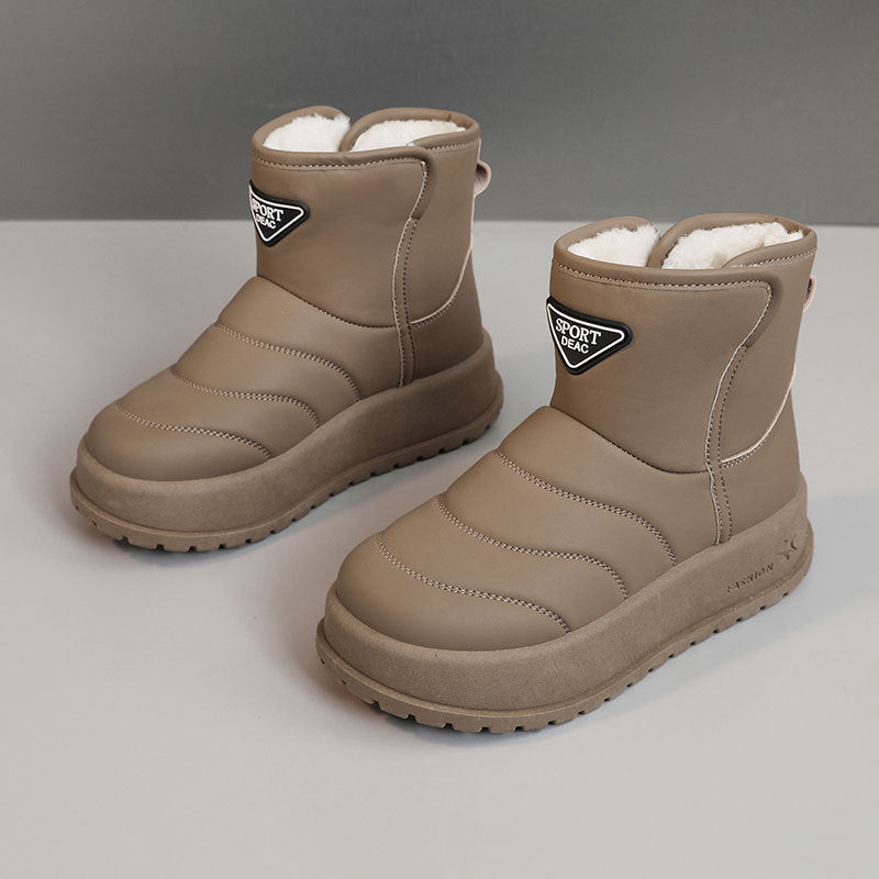 Damen warme Winterstiefel mit kuscheligem Innenfutter und robustem Profil R&B