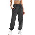 Damen warme Trainingshose mit elastischem Bund und praktischen Taschen R&B
