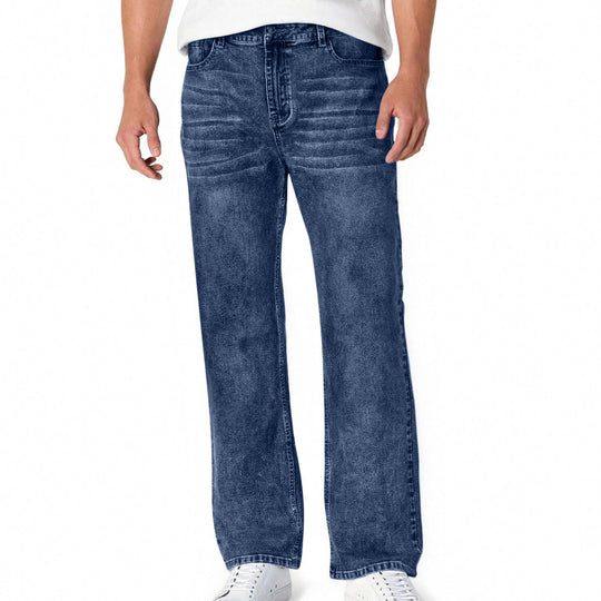 Herren lässige Bootcut Jeans mit modernen Waschungen R&B