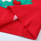 Mädchen Langarmkleid mit festlichem Weihnachtsbaum-Motiv R&B