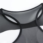 Damen sportliches Tankini-Set mit atmungsaktivem Racerback