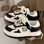 Damen Modische Sneakers mit spielerischem Panda-Design und rutschfester Sohle R&B