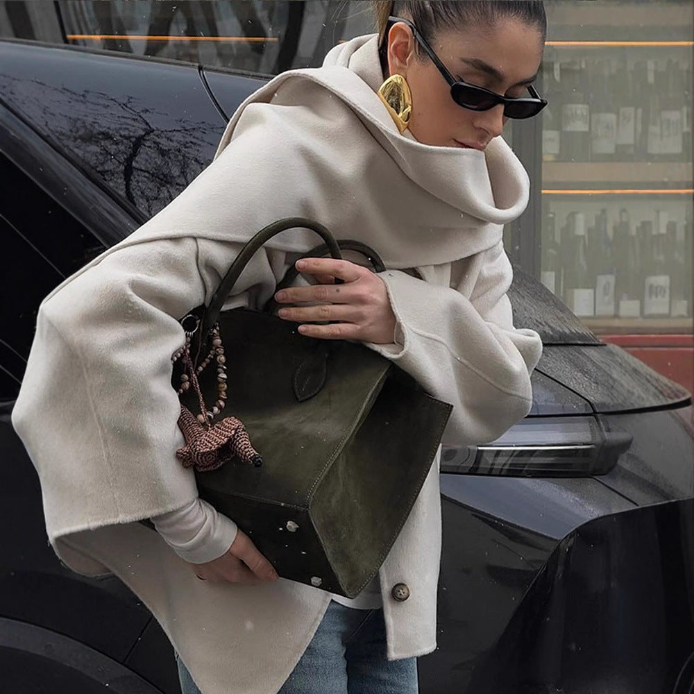 Damen Oversized Strickjacke mit elegantem Schnitt und praktischen Taschen R&B