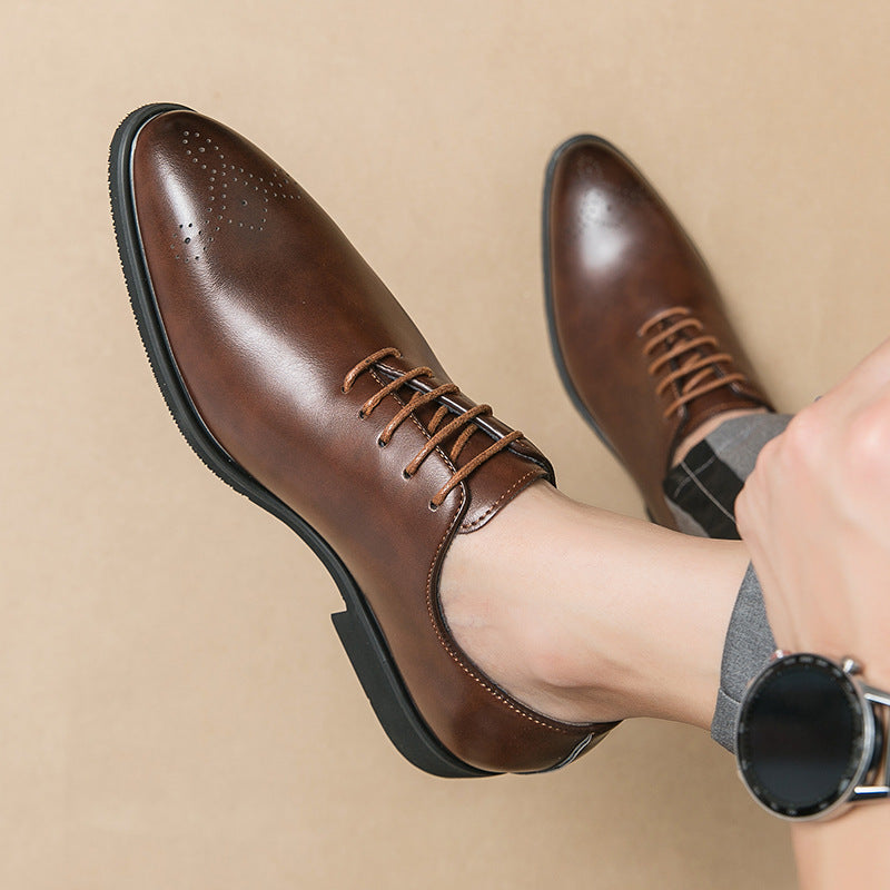 Herren Elegante Schnürschuhe aus hochwertigem Leder