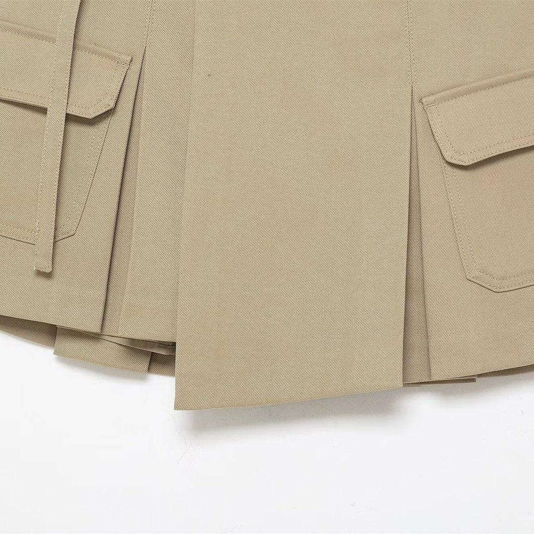 Damen Utility-Rock mit praktischen Taschen und schickem Kordelzug R&B