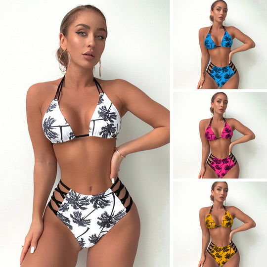 Damen Hochtaillierter Bikini mit trendigen Schnürdetails R&B