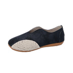 Damen Bequeme Ballerina-Schuhe mit modischem Häkel-Detail