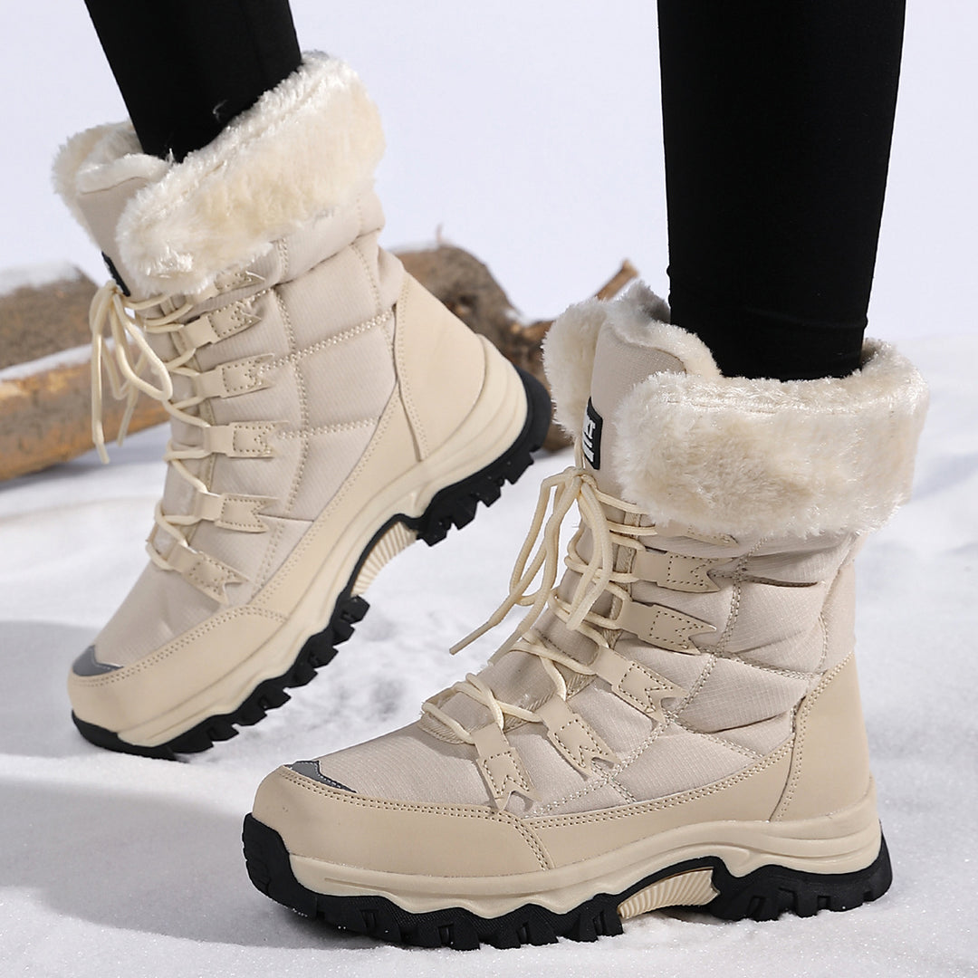 Damen Winterwanderboots mit isolierendem Futter und rutschfester Profilsohle R&B