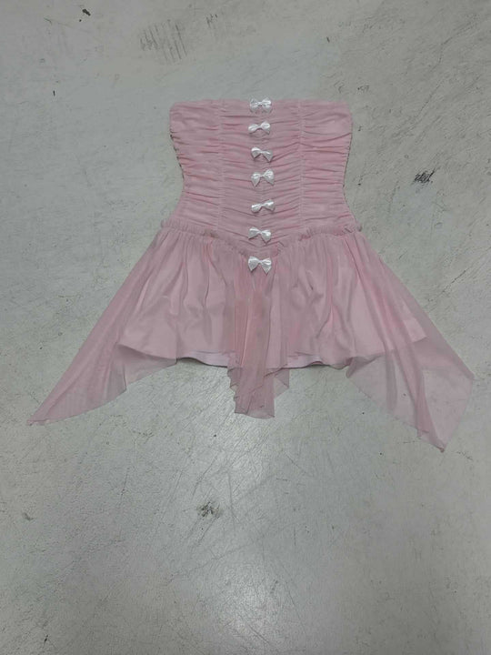 Damen Tailliertes Corsagen-Kleid mit Rüschendetails R&B