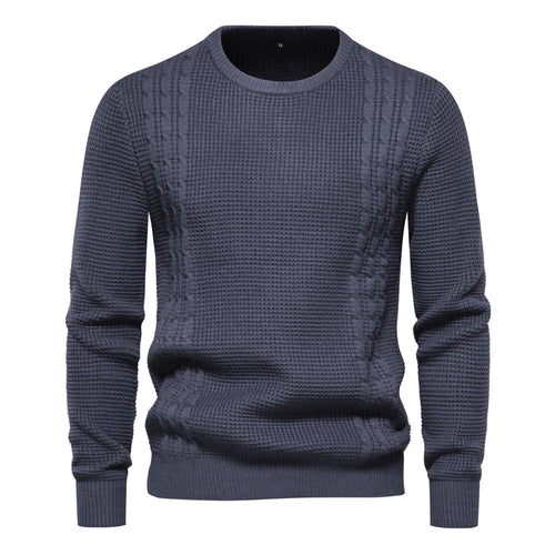 Herren Strickpullover mit modernem Strukturdesign R&B