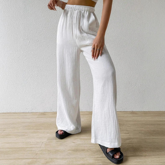 Damen Leichte und elegante weit geschnittene Hose R&B