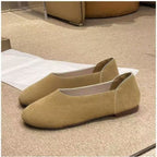 Damen elegante Slipper aus weichem Veloursleder R&B