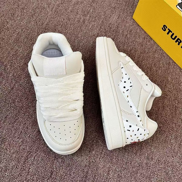 Damen Freizeit Sneakers mit perforierter Oberfläche und bequemer Sohle R&B