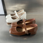 Damen elegante Ballerinas mit modischer Riemenverzierung R&B