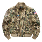 Herren stylische Bomberjacke mit vielseitigen Taschen R&B