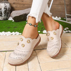 Damen modische und bequeme Clogs mit Blumendesign R&B