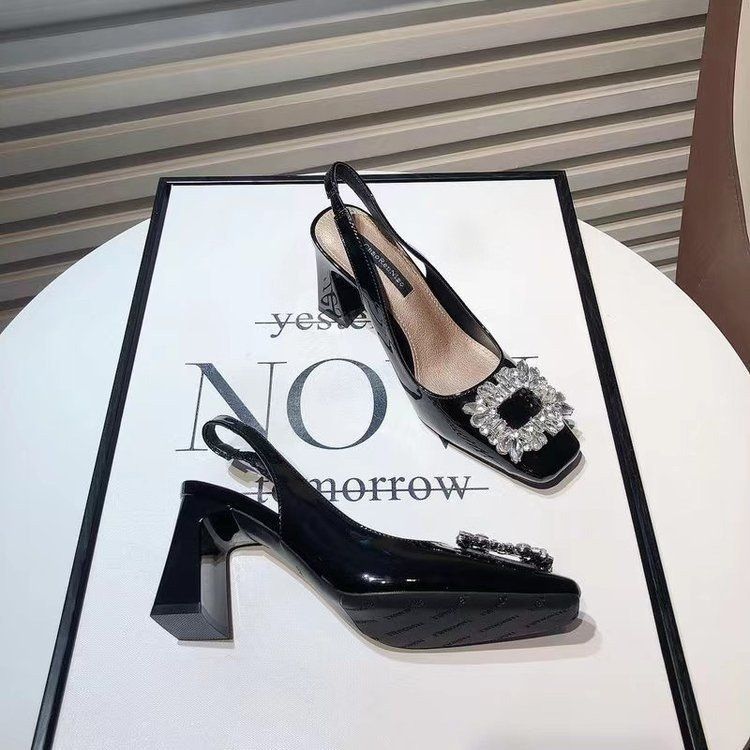 Damen Sling-Pumps mit elegantem Blüten-Detail R&B