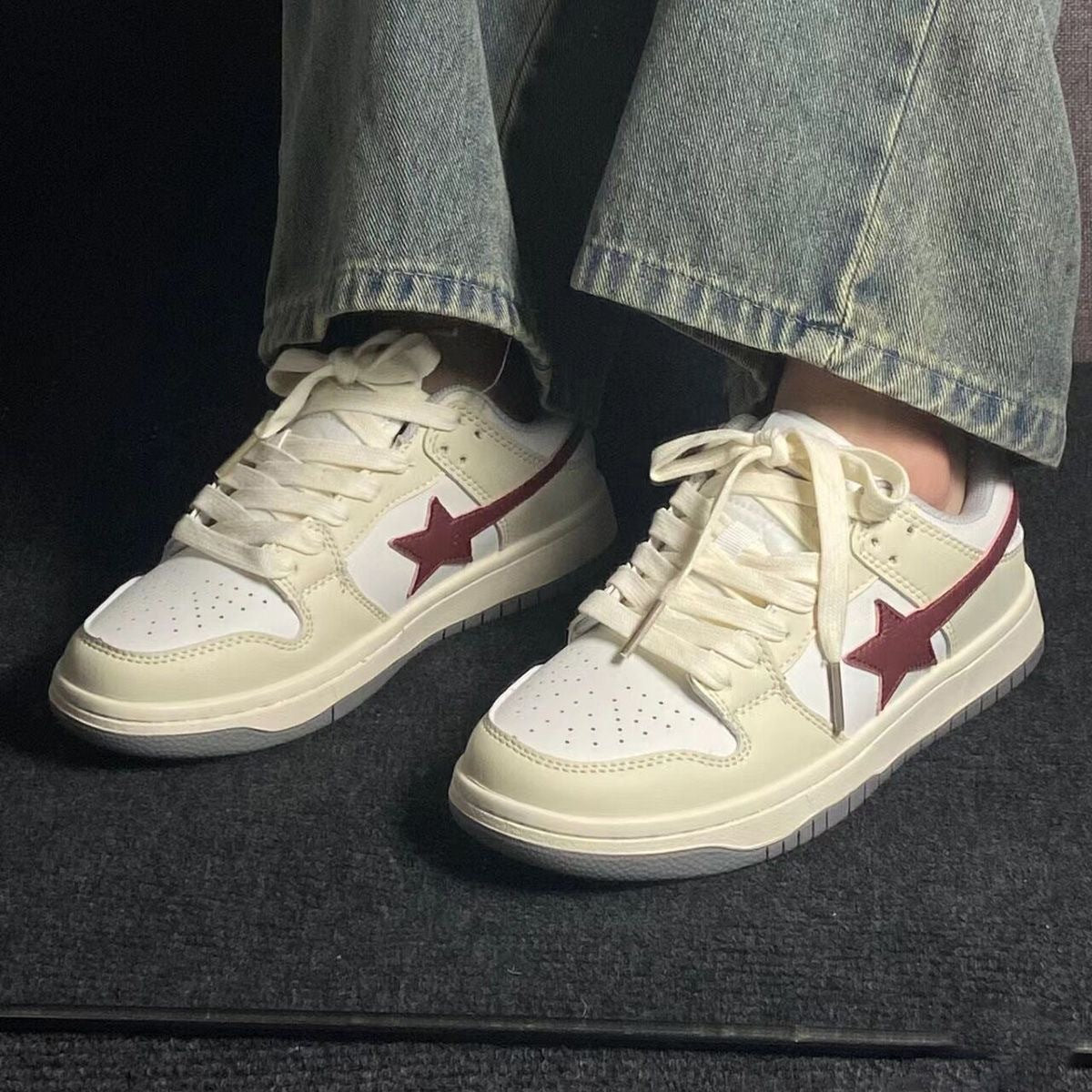 Damen Sneakers im retro-inspirierten Design mit hochwertigem Obermaterial R&B