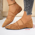 Damen elegante Ballerinas mit gewickeltem Riemendesign und weichem Obermaterial R&B