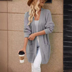 Damen Grobstrickcardigan mit praktischen Taschen und lässigem Schnitt R&B