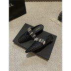 Damen elegante Mules mit modischem Netzdesign R&B