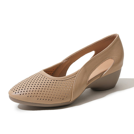 Damen Sling-Pumps mit atmungsaktivem Lochmuster R&B