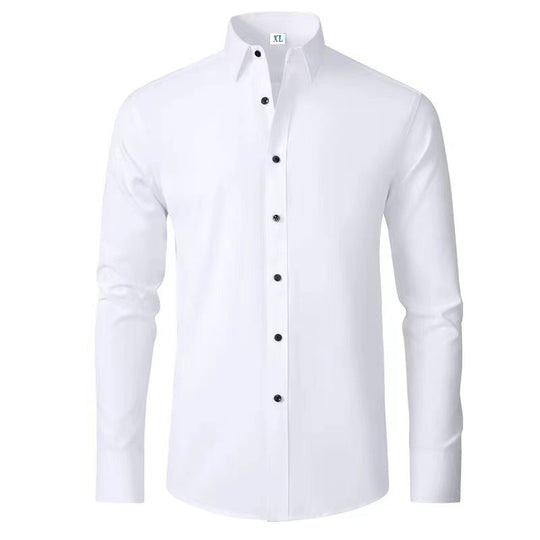 Herren Langarmhemd mit elegantem Schnitt und stilvollen Knopfdetails R&B