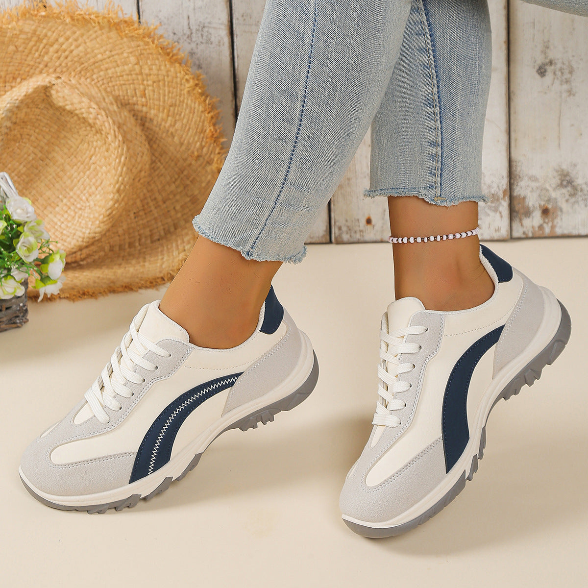 Damen Sportliche Freizeitsneaker mit atmungsaktivem Obermaterial R&B