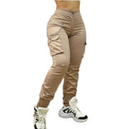 Damen Cargo-Hose mit seitlichen Taschen und elastischem Bund R&B