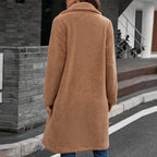 Damen Teddy-Mantel in Oversize-Style