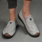 Damen Atmungsaktive Slip-On Freizeitschuhe mit rutschfester Sohle R&B