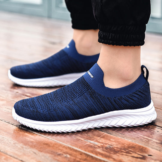 Damen Bequeme Slip-On Freizeitschuhe mit elastischem Strickoberteil R&B