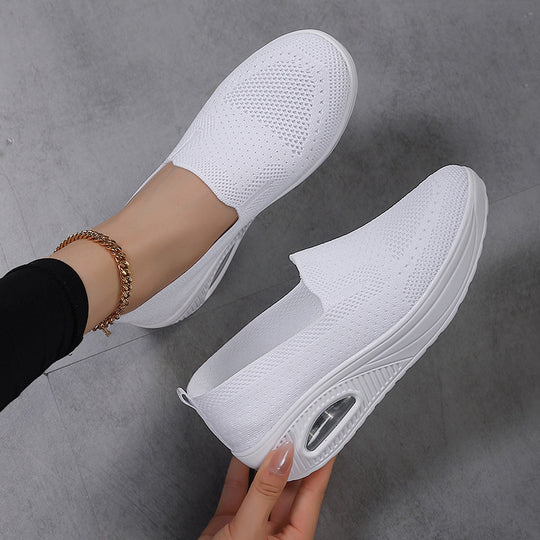 Damen Komfortable Slip-On Sneakers mit atmungsaktivem Mesh und dämpfender Sohle R&B